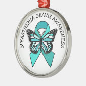 Ornement En Métal Myasthenia Gravis Sensibilisation Beurre-ruban (Gauche)