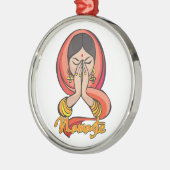 Ornement En Métal Namaste indou (Gauche)