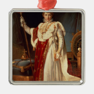 Ornement En Métal Napoléon dans des robes longues de couronnement,