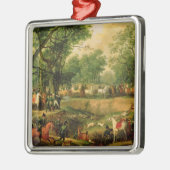 Ornement En Métal Napoléon sur une chasse dans la forêt de (Gauche)