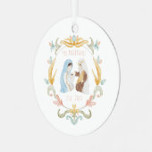 Ornement En Métal Nativité chrétienne de Noël (Avant gauche)