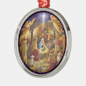 Ornement En Métal Nativity Ornament (Gauche)