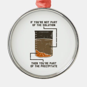 Ornement En Métal Ne fait pas partie de la solution drôle Gag de chi