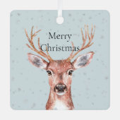 Ornement En Métal Neige de Noël (Recto)