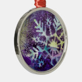 Ornement En Métal Neige pourpre (Droite)