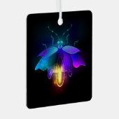 Ornement En Métal Neon Firefly sur noir (Avant droite)