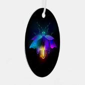 Ornement En Métal Neon Firefly sur noir (Avant droite)