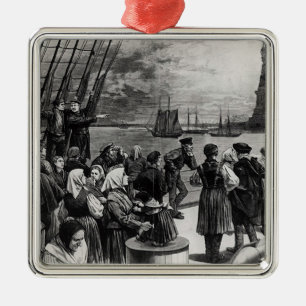 Ornement En Métal New York - accueil à la terre de la liberté