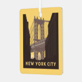 Ornement En Métal New York | Brooklyn Bridge (Avant gauche)