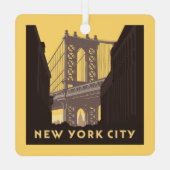 Ornement En Métal New York | Brooklyn Bridge (Verso)
