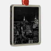 Ornement En Métal New York City Night Skyline (Droite)