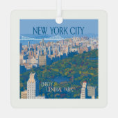 Ornement En Métal New York | Profitez de Central Park (Verso)