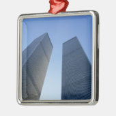 Ornement En Métal New York, USA. Vue sur les tours jumelles de (Gauche)