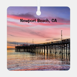 Ornement En Métal Newport Beach Jetée de Balboa 2 faces,