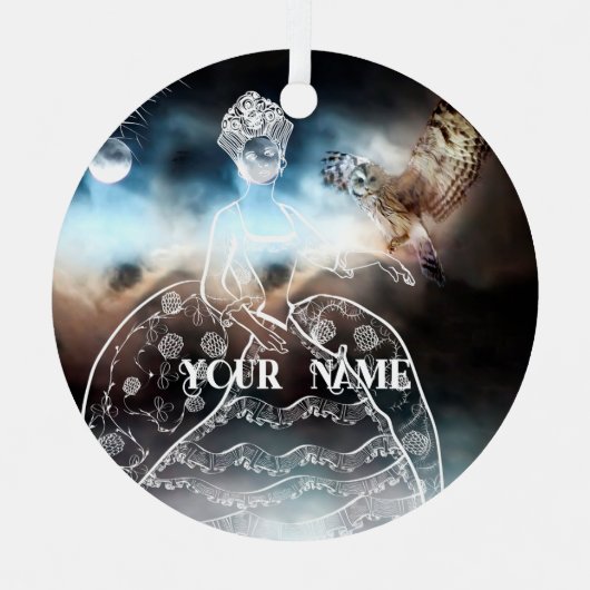 Ornement En Métal Night Owl and Lady (Recto)