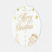 Ornement En Métal Noël 2025 (Avant gauche)