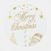 Ornement En Métal Noël 2025 (Recto)