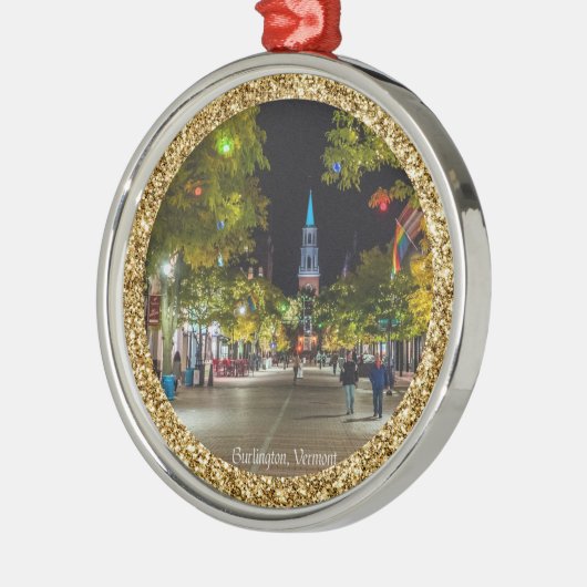 Ornement En Métal Noël à Burlington, Vermont (Gauche)