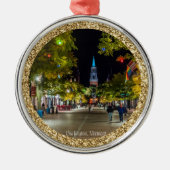 Ornement En Métal Noël à Burlington, Vermont (Devant)