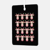 Ornement En Métal Noël Coquette vache Highland Ouest Noël (Avant gauche)