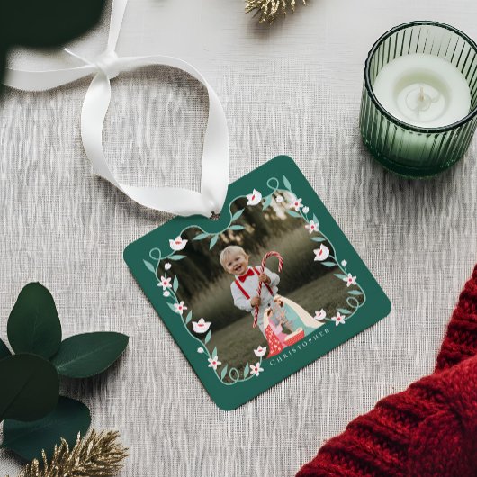 Ornement En Métal Noël Crèche religieuse Scène Photo Keepsaké