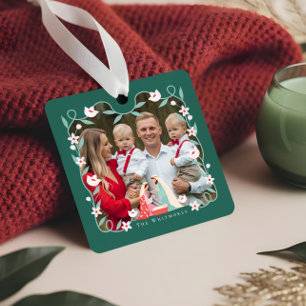 Ornement En Métal Noël Crèche religieuse Scène Photo Keepsaké