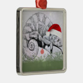 Ornement En Métal Noël de caméléon (Droite)
