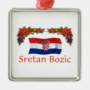 Ornement En Métal Noël de la Croatie