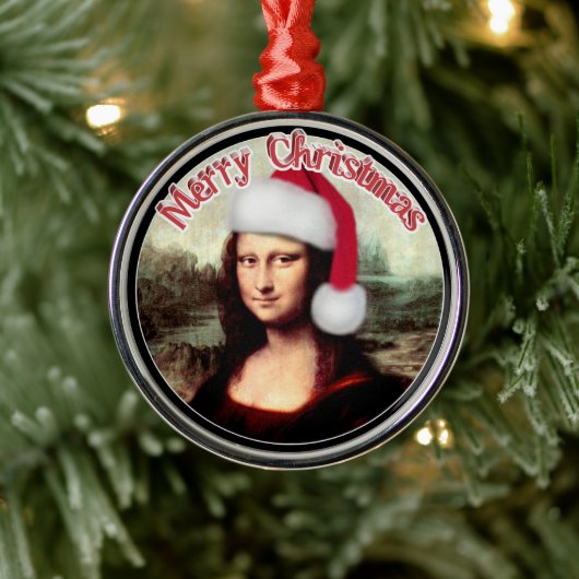 Ornement En Métal Noël de Mona Lisa (Arbre)