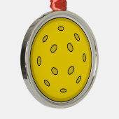 Ornement En Métal Noël de Pickball (Droite)