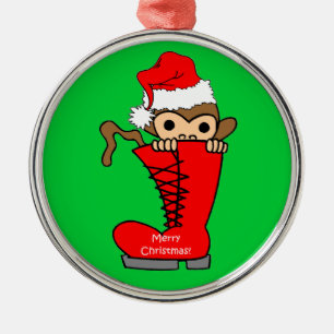 Ornement En Métal Noël de singe