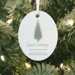 Ornement En Métal Noël des arbres boisés