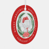 Ornement En Métal Noël des éléphants blancs (Avant droite)