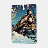 Ornement En Métal Noël des trains de vacances (Avant gauche)