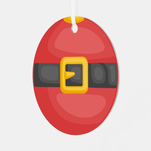 Ornement En Métal Noël du ventre de père Noël (Avant gauche)