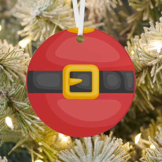 Ornement En Métal Noël du ventre de père Noël (Insitu)