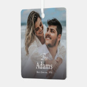 Ornement En Métal Noël élégant | Moderne et tendance Couple amusant (Avant gauche)