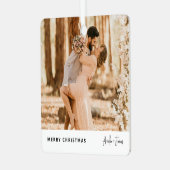 Ornement En Métal Noël élégant moderne tendance photo Couple (Avant gauche)