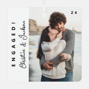 Ornement En Métal Noël engagé   Photo Couple moderne et tendance