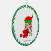 Ornement En Métal Noël Fée Elfe tenant une étoile (Avant droite)