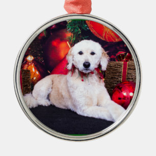 Ornement En Métal Noël - Maggie - GoldenDoodle