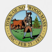 Ornement En Métal Noël Norwood ! (Recto)