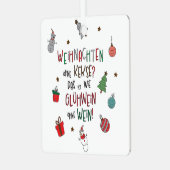 Ornement En Métal "Noël sans cookies ?" (Avant gauche)