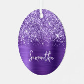 Ornement En Métal Nom du glamme d'améthyste pourpre (Avant gauche)