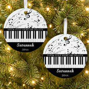 Ornement En Métal Notes de musique de clavier de piano Couleurs pers