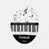 Ornement En Métal Notes musicales pour clavier de piano Couleurs per (Avant gauche)