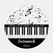 Ornement En Métal Notes musicales pour clavier de piano Couleurs per (Verso)