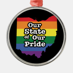 Ornement En Métal Notre État de notre fierté  Ohio