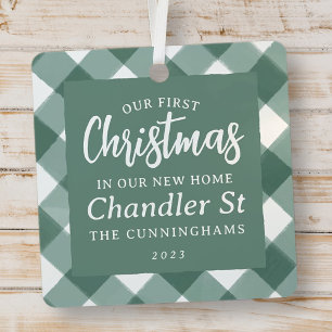 Ornement En Métal Notre premier Noël dans notre nouvelle maison mode