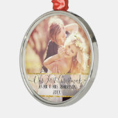 Ornement En Métal Notre première Parties scintillant d'étincelle d'o (Gauche)